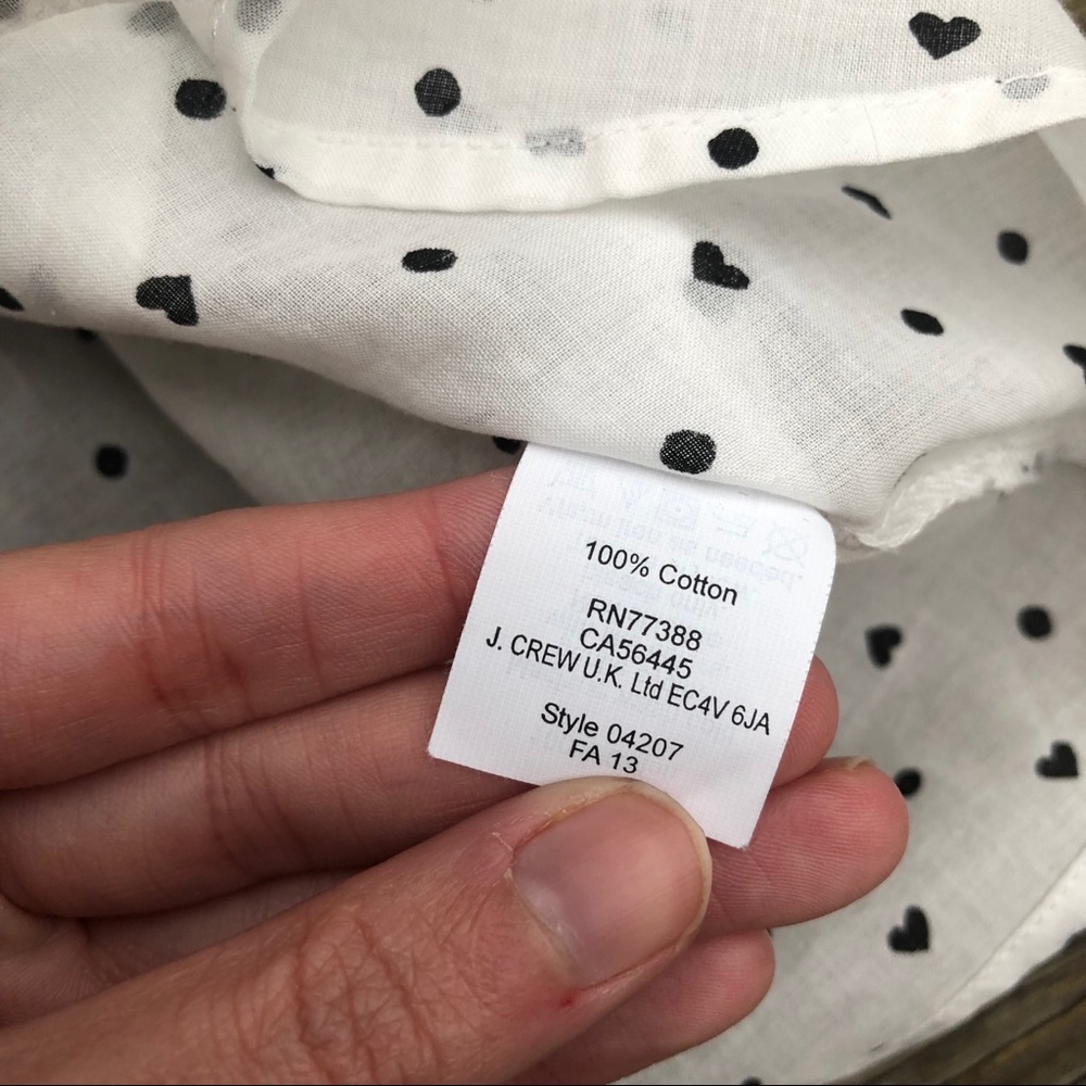 Euc Madewell Button Down Size Smallwith Hearts - image 5